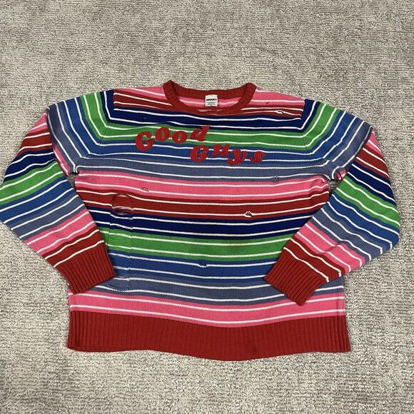 Universal Studios Sweater Mens XL Child's Play Halloween Chucky Good Guys Womens - Picture 1 of 8